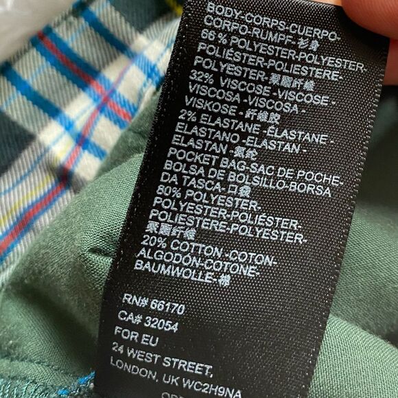 Urban Outfitters Plaid Pants Womens Size XS Green - Picture 9 of 9